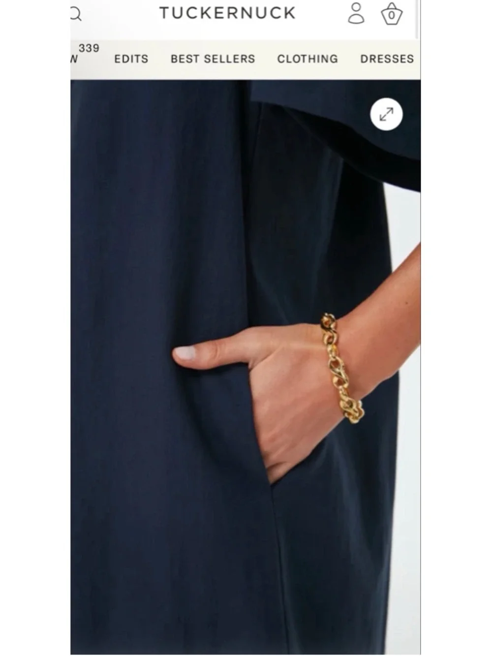 NWT Tuckernuck POMANDER PLACE Navy Finley Flutter Sleeve Mini Dress XL
